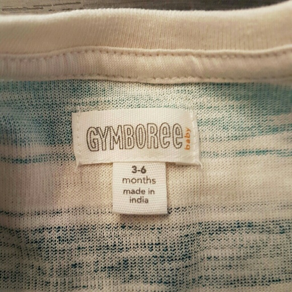 Gymboree Baby Boy top Shirt striped NWOT 3-6 mths - Picture 2 of 5